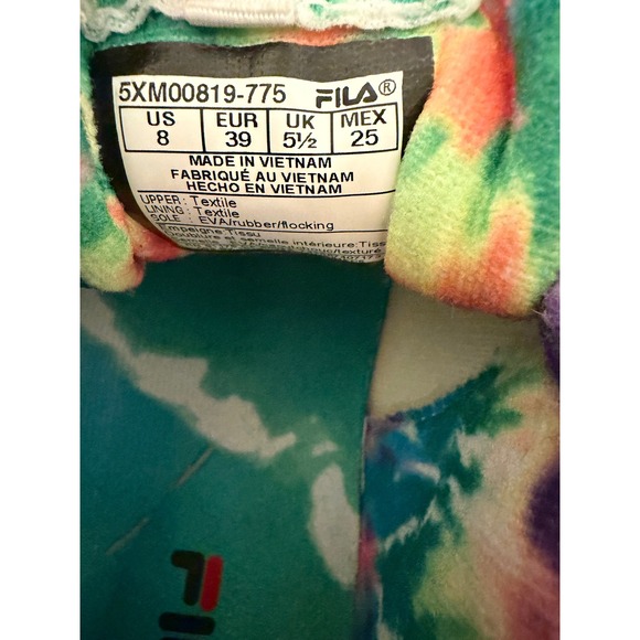 Fila Disruptor II Tie Dye Chunky Sneakers Women's Size 8 - Picture 7 of 7